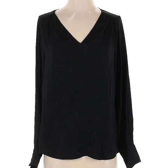 Maison d’ Amelie Tops - Madison d’ Amelie Long Sleeve Black Blouse
